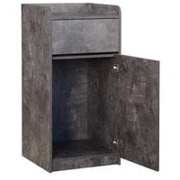 BFM Seating TE4622RC 35 Gallon Rustic Copper Square Waste Can Enclosure
