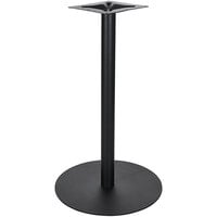 BFM Seating LP-20RT Uptown Sand Black Bar Height 20 inch Round Table Base