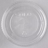 Solo 662TS Clear Plastic Lid with Straw Slot - 100/Pack