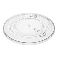 Solo 662TS Clear Plastic Lid with Straw Slot - 100/Pack