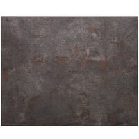 BFM Seating Relic Rustic Copper 24" x 30" Rectangular Melamine Table Top with Matching Edge