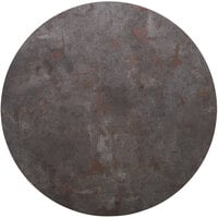 BFM Seating RC48R Relic Rustic Copper 48 inch Round Melamine Table Top with Matching Edge