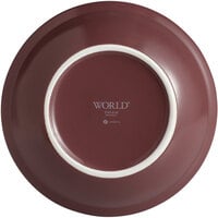 World Tableware ENG-6-M Englewood 30 oz. Matte Mulberry Porcelain Serving Bowl - 12/Case