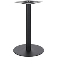BFM Seating LP-18R Uptown Sand Black Standard Height 18" Round Table Base