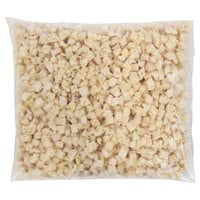 Brakebush Chik'N'Zips 1/2 inch Diced Fully Cooked Chicken Breast Meat 5 lb. Bag - 2/Case