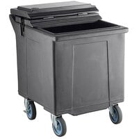 CaterGator 125 lb. Capacity Gray Mobile Ice Bin with Flip Lid