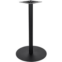 BFM Seating LP-24RT Uptown Sand Black Bar Height 24 inch Round Table Base