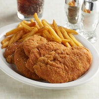 Brakebush Crispy-Lishus 5 lb. Bag Uncooked Boneless Chicken Breast Tender Fritters - 2/Case