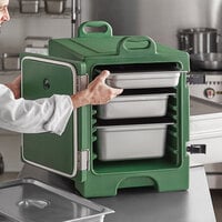CaterGator Green Front Loading Insulated Food Pan Carrier - 5 Full-Size Pan Max Capacity