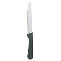 Walco 780527 4 5/8 inch Stainless Steel Serrated Steak Knife with Polypropylene Handle   - 24/Case