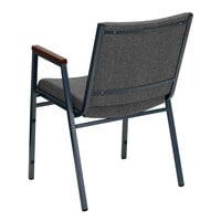 Flash Furniture XU-60154-GY-GG Hercules Heavy Duty Gray Fabric Stack Chair with Arms