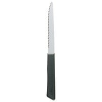 Walco 710527 4 1/4 inch Stainless Steel Serrated Round Tip Steak Knife with Polypropylene Handle   - 36/Case