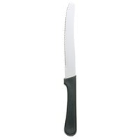 Walco 790527 4 5/8 inch Stainless Steel Serrated Round Tip Steak Knife with Polypropylene Handle   - 24/Case