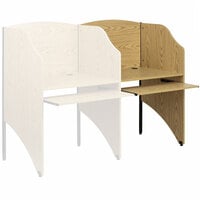 Flash Furniture MT-M6202-OAK-ADD-GG Oak Add-On Study Carrel