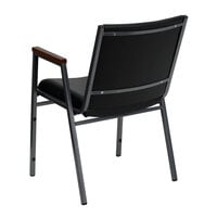 Flash Furniture XU-60154-BK-VYL-GG Hercules Heavy Duty Black Vinyl Stack Chair with Arms