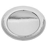 Walco VMR20 Ironstone 20 inch Stainless Steel Round Serving Tray