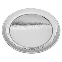 Walco VMR18 Ironstone 18 inch Stainless Steel Round Serving Tray