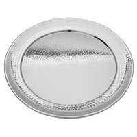 Walco VMR22 Ironstone 22 inch Stainless Steel Round Serving Tray