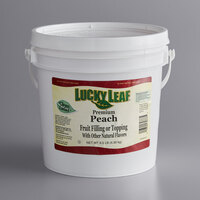 Lucky Leaf Premium Peach Fruit Filling & Topping - 9.5 lb. Pail