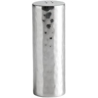 Libbey 6703 Sonoran 3.5 oz. Hammered Stainless Steel Pepper Shaker - 6/Case