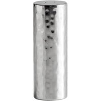 Libbey 6702 Sonoran 3.5 oz. Hammered Stainless Steel Salt Shaker - 6/Case