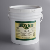 Lucky Leaf Premium Diced Caramel Apple Fruit Filling & Topping - 38 lb. Pail