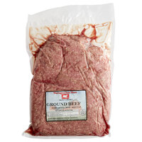 Warrington Farm Meats 5 lb. Fresh Ground Beef 80% Lean 20% Fat - 4/Case