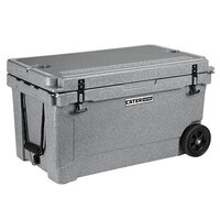 CaterGator CG65SPGW Gray 65 Qt. Mobile Rotomolded Extreme Outdoor Cooler / Ice Chest