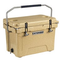 CaterGator CG20SPB Beige 20 Qt. Rotomolded Extreme Outdoor Cooler / Ice Chest