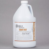 Noble Chemical Sani-512 1 Gallon / 128 oz. Concentrated Sanitizer / Disinfectant - 4/Case