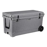 CaterGator CG100SPGW Gray 110 Qt. Mobile Rotomolded Extreme Outdoor Cooler / Ice Chest