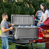 CaterGator CG100SPG Gray 100 Qt. Rotomolded Extreme Outdoor Cooler / Ice Chest