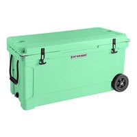CaterGator CG100SFW Seafoam 110 Qt. Mobile Rotomolded Extreme Outdoor Cooler / Ice Chest