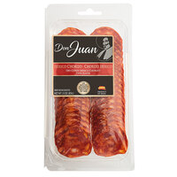 Don Juan 3 oz. Sliced Dry-Cured Iberico Chorizo - 10/Case