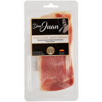 Don Juan 3 oz. Thin Sliced Dry-Cured Jamon Serrano - 10/Case