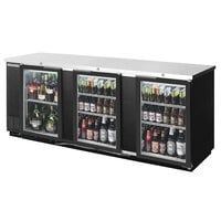 Beverage-Air BB94HC-1-G-B-WINE 95" Black Counter Height Glass Door Back Bar Wine Refrigerator