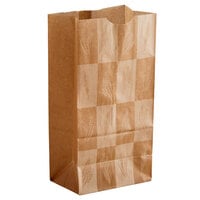 Bagcraft Packaging 300282 4 lb. EcoCraft Dubl-Wax® Kraft Bag with Artisan Print   - 500/Case