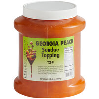 I. Rice 1/2 Gallon Georgia Peach Dessert / Sundae Topping - 6/Case