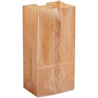 Choice 8 lb. Natural Kraft Waxed Paper Bag - 1000/Case