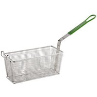 Prince Castle 77-P 13 1/4 inch x 5 5/8 inch x 5 11/16 inch Fry Basket with Front Hook and Plastisol Handle