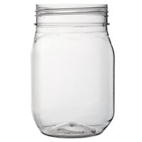 Fineline 4517-CL Quenchers 16 oz. Mason Jar   - 64/Case