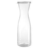 Fineline 3420-CL Platter Pleasers Disposable 20 oz. Clear Plastic Carafe with Lid   - 12/Case