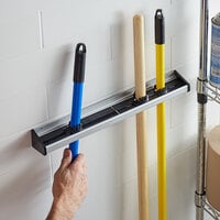 Prince Castle 918-B 18 inch Mop and Broom Rack
