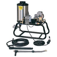 Cam Spray 1000STNEF Stationary Natural Gas Fired Electric Hot Water Pressure Washer with 50' Hose - 1000 PSI; 3.0 GPM