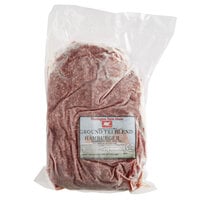 Warrington Farm Meats Frozen Ground Chuck, Short Rib, and Brisket Hamburger Blend 5 lb. - 4/Case