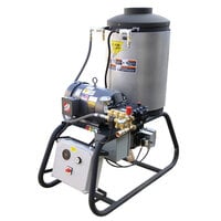 Cam Spray 2000STLEF Stationary LP Gas Fired Electric Hot Water Pressure Washer with 50' Hose - 2000 PSI; 4.0 GPM