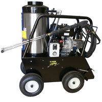Cam Spray 3035QH Portable Gas Hot Water Pressure Washer with 50' Hose - 3000 PSI; 3.5 GPM