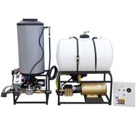 Cam Spray 2555STATNEF Stationary Natural Gas Fired Electric Hot Water Pressure Washer with 50' Hose - 2500 PSI; 5.5 GPM