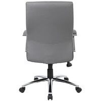Boss B10101-GY Gray LeatherPlus Executive Chair
