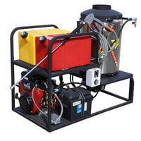 Cam Spray MCB4040V Skid Mount Gas Hot Water Pressure Washer with 50' Hose - 4000 PSI; 4.0 GPM